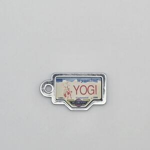 Vintage 1990 Galoob Micro Machines License Plate Wyoming YOGI